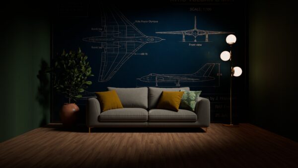Vulcan Bomber Blueprint Wallpaper