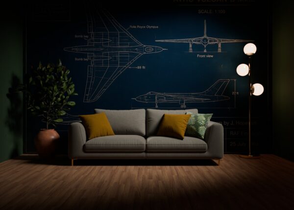 Vulcan Bomber Blueprint Wallpaper