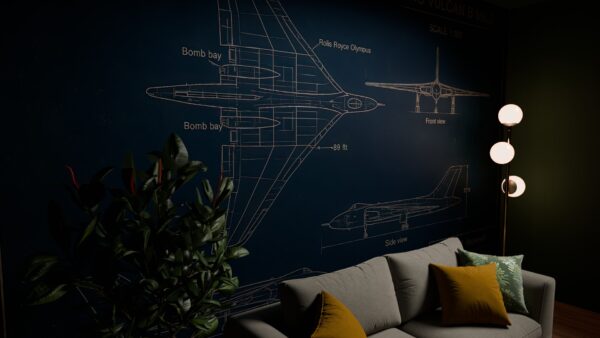 Vulcan Bomber Blueprint Wallpaper - Image 3