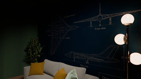 Vulcan Bomber Blueprint Wallpaper - Image 2