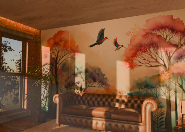 Alternative view of Etheral Forest Wallpaper