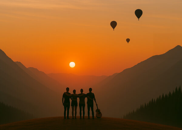 Alternative view of Together We Roam – Bohemian Wallpaper Mural