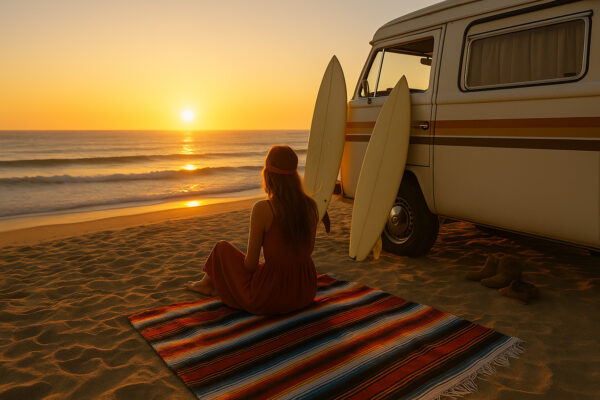 Sunset Solitude – Bohemian Wallpaper Mural