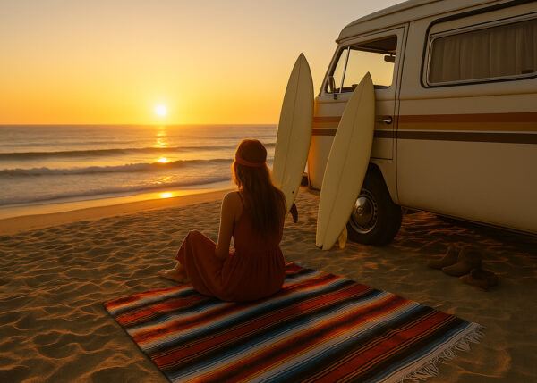 Sunset Solitude – Bohemian Wallpaper Mural