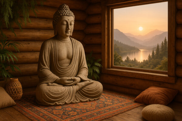 Buddha Sanctuary – Tranquil Zen Meditation Wallpaper Mural