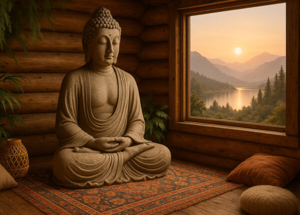 Buddha Sanctuary – Tranquil Zen Meditation Wallpaper Mural