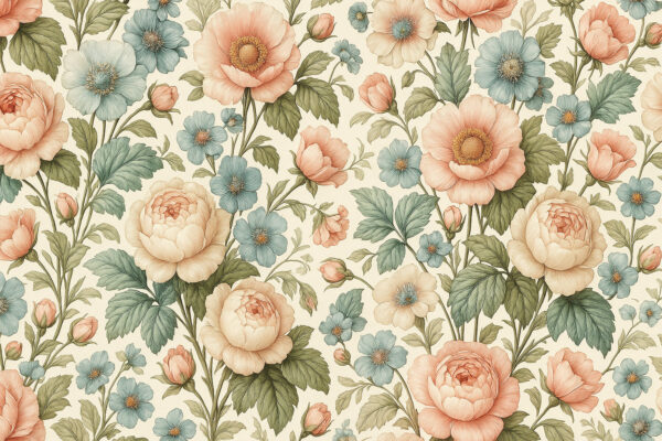 Vintage Parlor Peonies