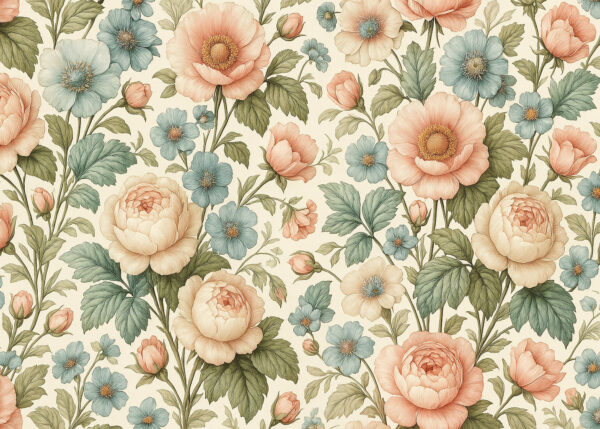 Vintage Parlor Peonies