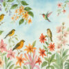 Birdsong in Bloom – Watercolor Garden Birds Mural Wallpaper