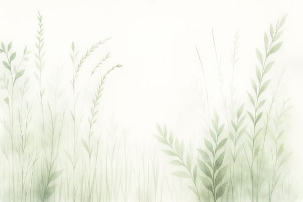 Whispers of Meadow – Minimalist Botanical Grass Wallpaper