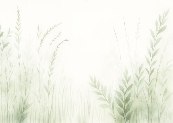 Whispers of Meadow – Minimalist Botanical Grass Wallpaper