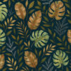 Midnight Tropics – Botanical Jungle Leaf Wallpaper