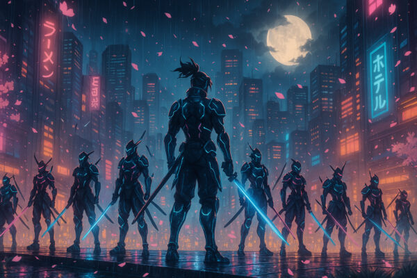Cyber Samurai Uprising Wallpaper