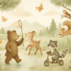 Forest Playground – Woodland Nursery Wallpaper Mural