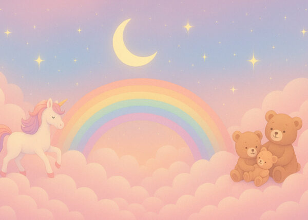 Rainbow Lullaby – Nursery Wallpaper Mural