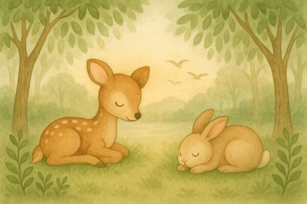 Meadow Naptime – Woodland Nursery Wallpaper Mural