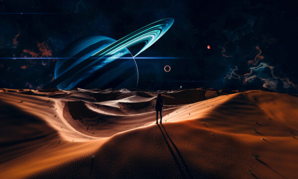 Dunes of Andara – Celestial Desert Explorer Wallpaper Mural