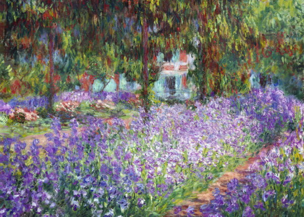 The Artist’s Garden at Giverny – Monet Canvas Print