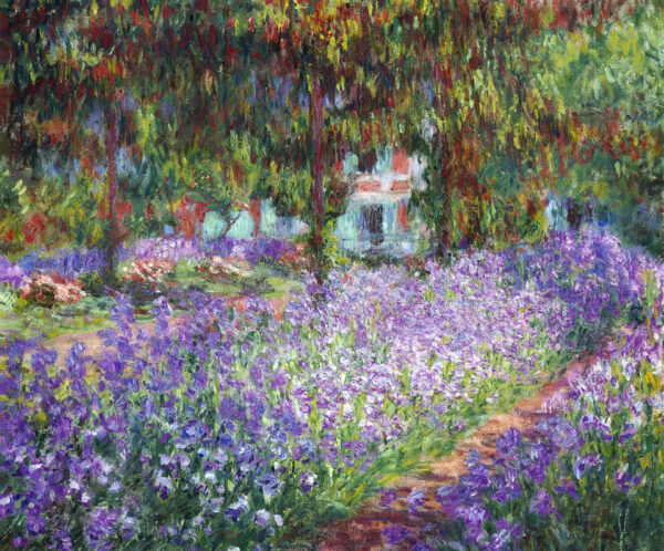The Artist’s Garden at Giverny – Monet Canvas Print