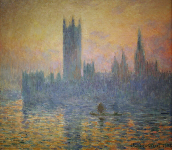 The Houses of Parliament, Sunset – Monet Canvas Print