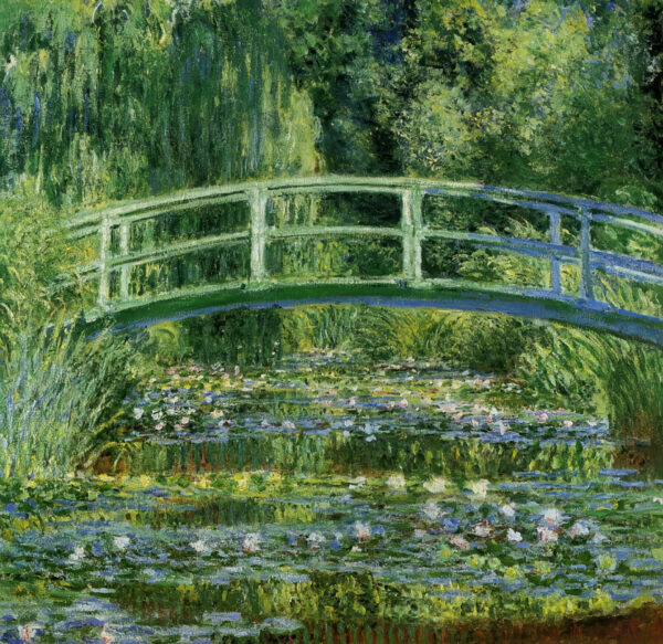 Water Lilies and Japanese Bridge – Monet Canvas Print